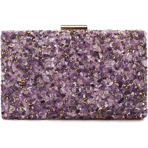 EROUGE Purple Clutch Purses for Women Elegant Lavender Evening Purse for  Wedding Party: Handbags: Amazon.com