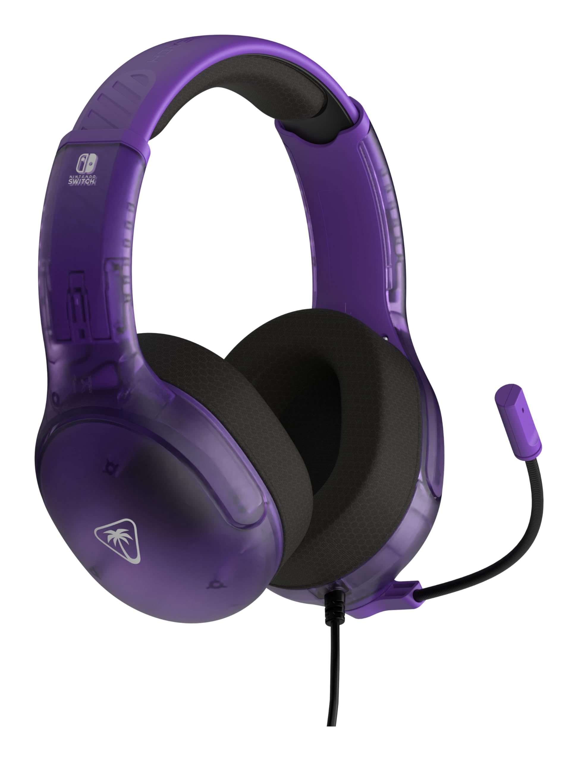 Turtle Beach Airlite Fit Ghost Lila Wired Gaming Headset Offiziell Lizenziert für Nintendo Switch, Lite und OLED – Flip-to-Mute Mic, Over-Ear Premium Komfort 3