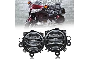 bamotoop LED Motorcycle Fog Lights Assembly For Honda Gold Wing Goldwing GL1800 2012-2017 Driving Lamps Accessories (Black)