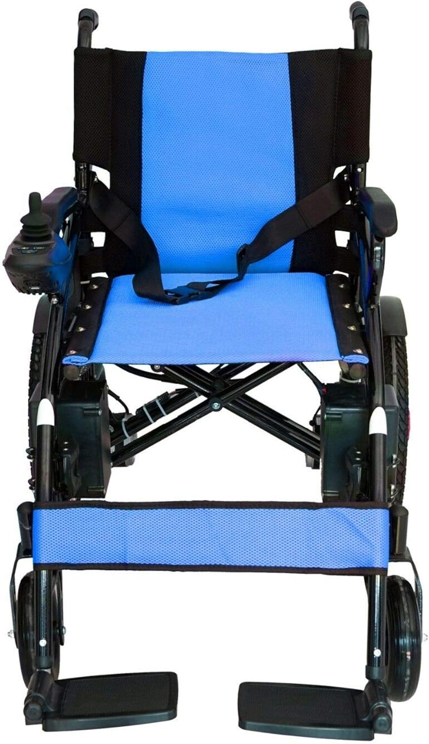 Electric Wheelchair Electric Power Wheel Chair Motorized Foldable Mobility Scooter Wheelchair Automated Wheelchair (RED): Health & Personal Care