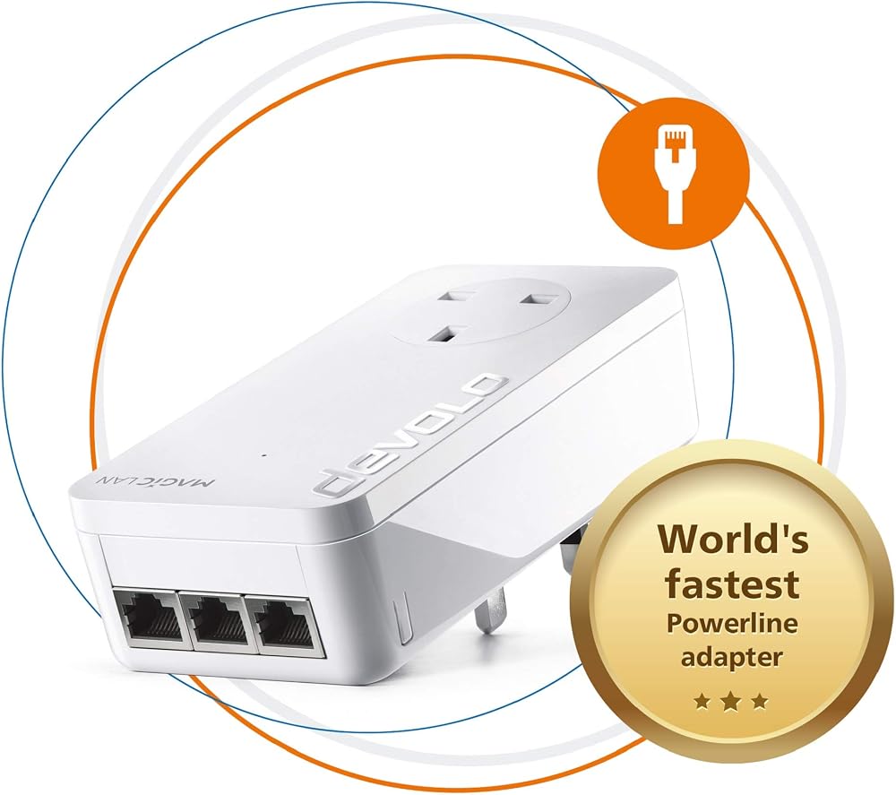 devolo Magic 2 2400 LAN Triple Powerline Adapter 3x Gb LAN Up to 2400Mbps