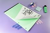 Silvine A4 Green Paper Dyslexia Refill Pad 100 Pages Lined Margin view 4