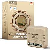 MOES Smart Dimmer Relay Module 1 Gang, No Hub Required, 2.4GHz WiFi | Dimmable Mini Light Switch Module and Timer Relay; Works with Smart Life/Tuya App, Alexa and Google Assistant