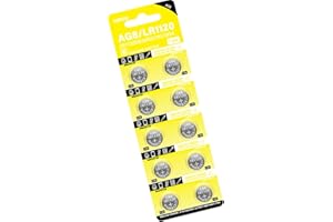 1 Sheet Lr1120 / Ag8 Button Cell Batteries Stable Power Solution for Remote Toy Calculator Watches and Small Electronics Led 