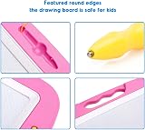 SGILE Large Magnetic Drawing Board for Kids 1 2 3 4 Years Pink Etch Sketch Pad view 5