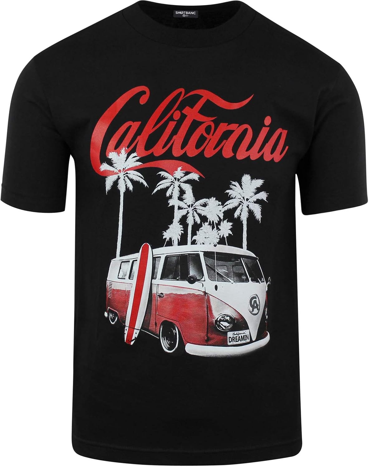ShirtBANC California Dreaming Beach Van and Surfboard Shirt