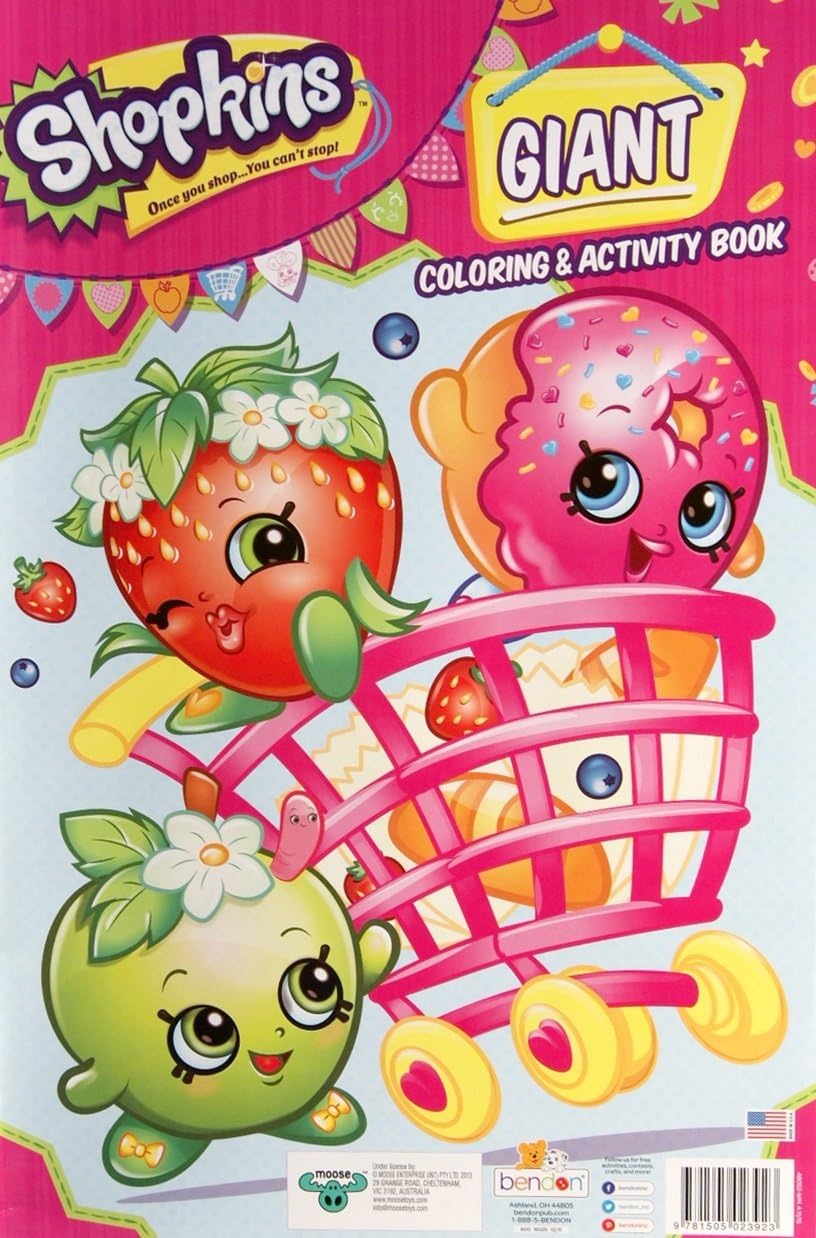 Shopkins Giant Coloring And Activity Book 11 X 16 Amazon Fr Bebes Puericulture