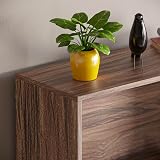 Vida Designs Cambridge 5 Tier Extra Large Bookcase Walnut Wood Shelving view 4