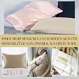 ZIMASILK 100% Mulberry Silk Pillowcase 19 Momme 6A 600TC Taupe 50x70 view 7