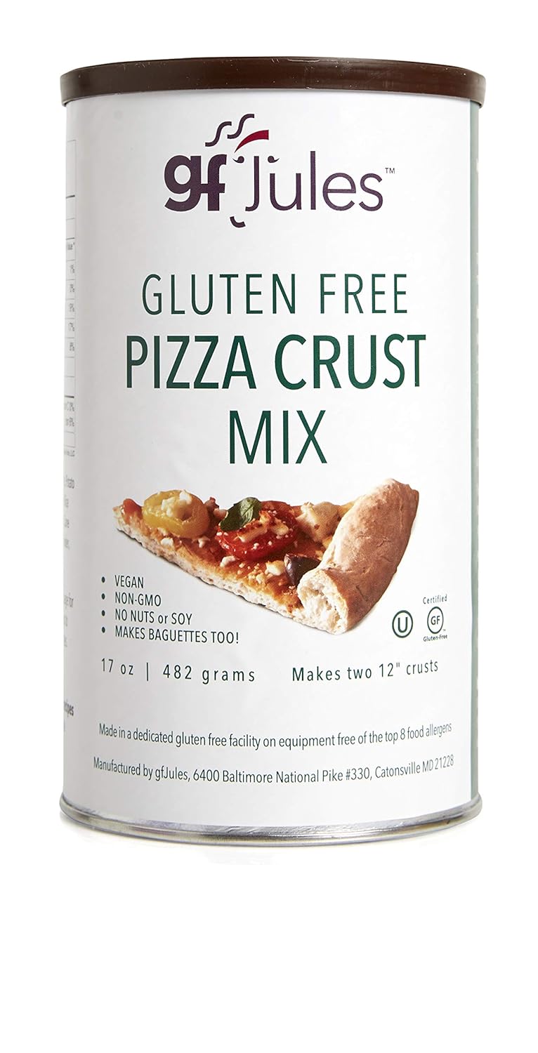 gfJules Gluten Free Pizza Crust Mix - Voted #1 by GF Consumers 1.05 lbs, Pack of 1