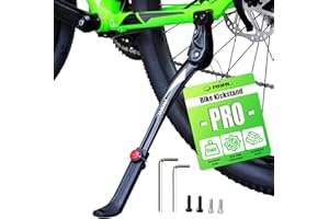 RBRL Bike Kickstand 18mm Hole Spacing, Bike Stand Aluminium Alloy Adjustable Bicycle Kickstand, Rear Side Bicycle Kick Stand for 24''-29'' Mountain Bike/Road Bike/BMX/MTB