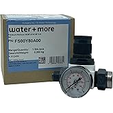BWT Bestmax Pressure Regulator, Inline Pressure Reducer Valve with Gauge, Manometer, Female 3/8" x Male 3/8", Compatible with BWT Bestmax Filter Head, for Espresso Machines &amp; Water Filtration System
