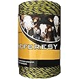 YCFERESY Electric Fence Polywire 656 Feet，200 Meter，6 Stainless Steel Strands for Reliable Conductivity and Rust Resistance，Portable Electric Fence Rope