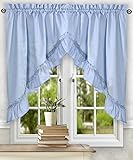 Simple Comfort Stacey 60-by-38 Inch Ruffled Swag