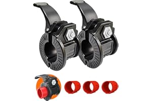ZY-HUAN Barbell Clips 1 Inch Quick Release Weight Clamps 0.9-1.18inch Multi-Size Adjustable Olympic Clamps for Bars