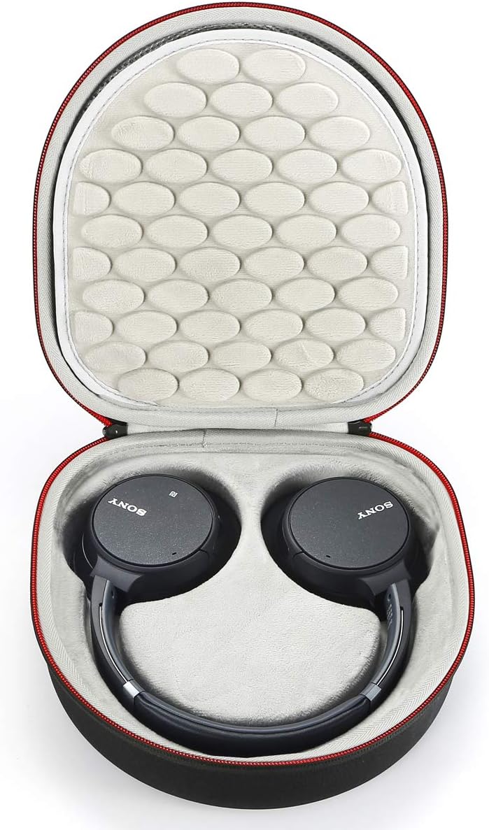 Hard Case for Sony WH-CH700N/Sony WH-CH710N Wireless Noise Cancelling Headphones, Travel Carrying Storage Bag - Black+Gray