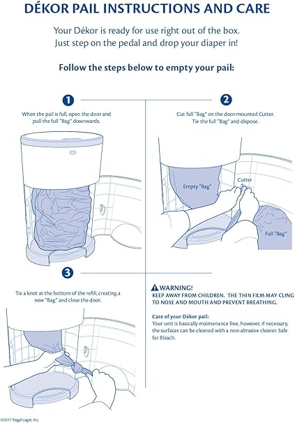 dekor classic diaper pail refills