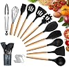Utensilios-Cocina-de-SiliconaKagoLing-Juego-de-Utensilios-de-Cocina-Resistentes-al-Calor-y-Antiadherentes-con-Mango-de