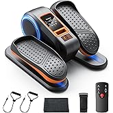 Gonex Under Desk Elliptical Exercise Machine for Seniors, Electric Ellipse Leg Exerciser with Remote, 16 Adjustable Speeds, Manual & 12 Auto Modes, Leg Exerciser While Sitting, Seated Pedal Exerciser