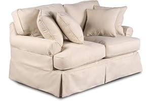 Sunset Trading Horizon Loveseat Slipcover, Configurable, Tan