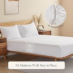 DAPU Pure Linen Sheets Set, 100% French Linen from