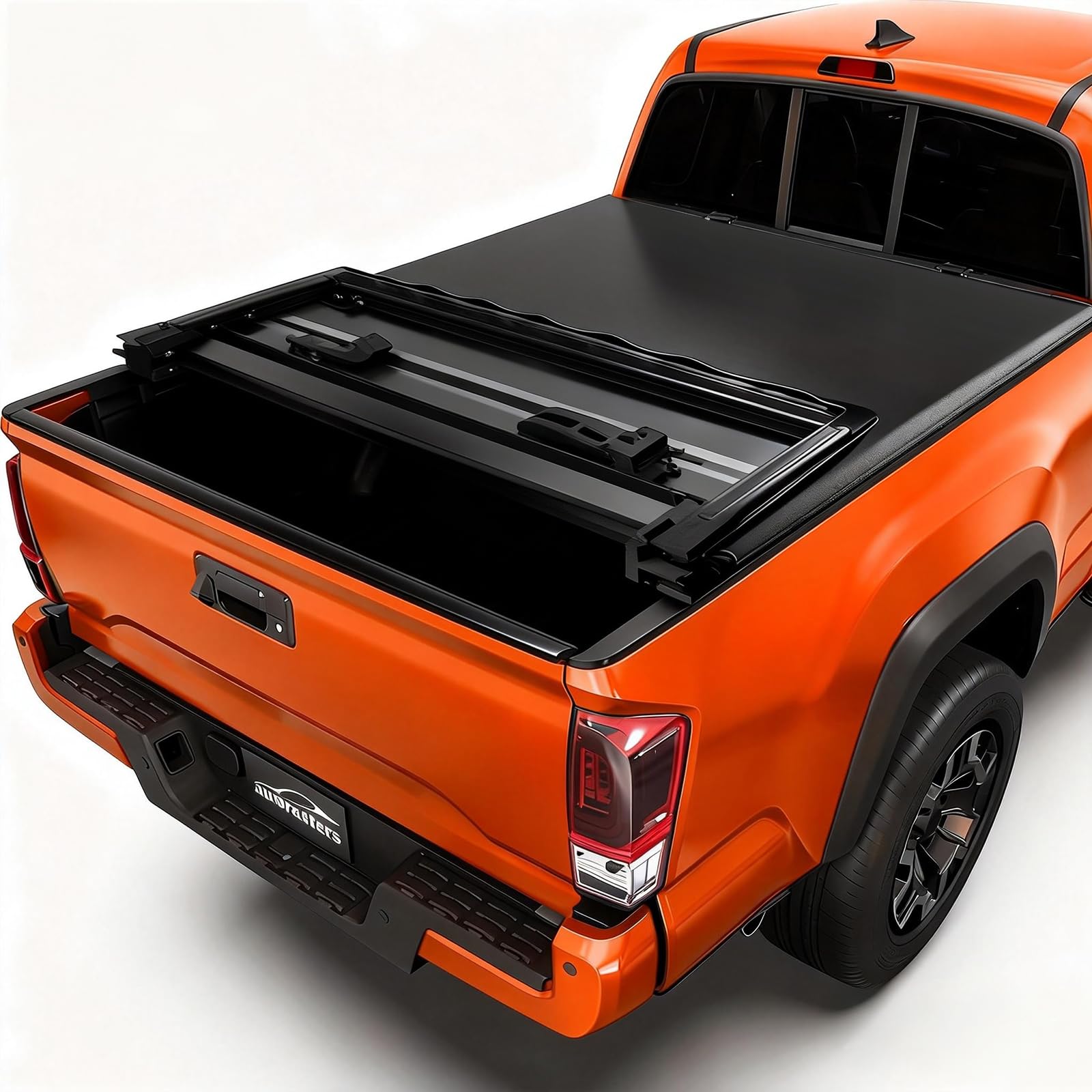 Photo 1 of Aurorasters Soft Tri-Fold Truck Bed Tonneau Cover for 2016-2025 2026 Toyota Tacoma Fits 5FT Bed (60.5") | Only for Models with The Deck Rail System | Tacoma Accessories 2016-2023
