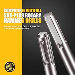 Becollo 4-Pieces SDS-Plus Rotary Hammer Drill Bit