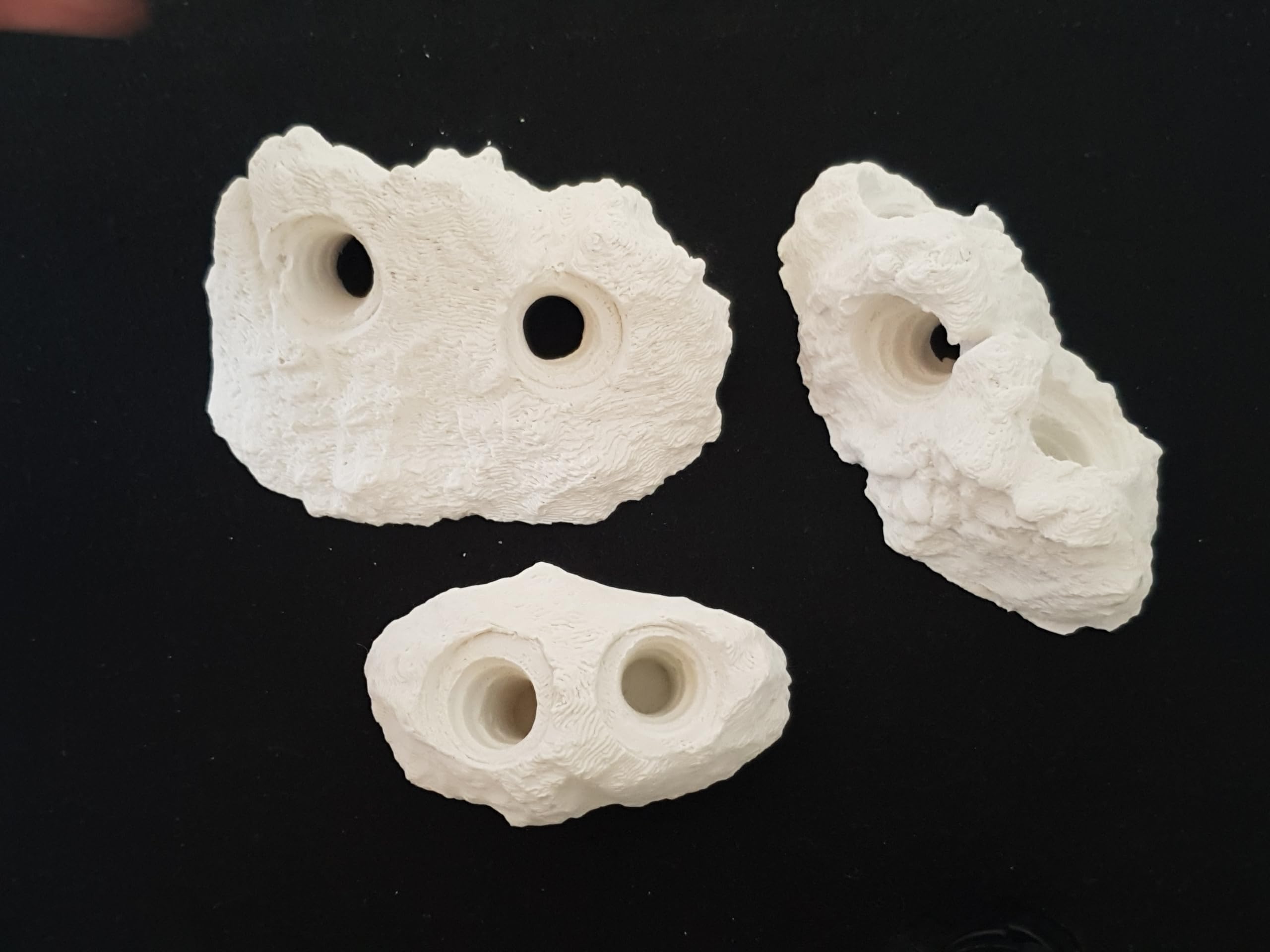 Frag Rock 3-Piece Coral Frag Mounting Set – Natural Textured Reef-Safe Rock for Mushroom, Zoa, SPS & LPS Corals – Handmade in the UK (Medium)