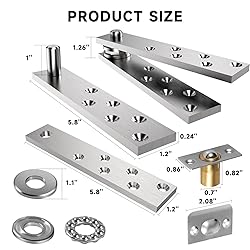 Hidden Door Hinge Pivot Door Hardware 360 Degree