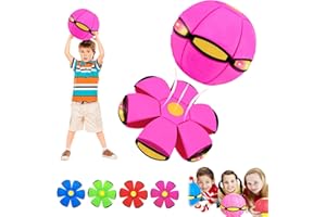 Children's Bouncing Ball, Magic Flying Saucer, Interactive Pop-Up Transform Toy, Bouncy Ball, Parent-Child Interaction,Throw 