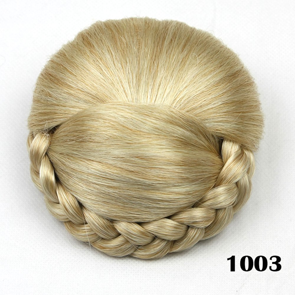 Hair Chignon Synthetic Hair Buns Hairpiece Fake Hair Bun