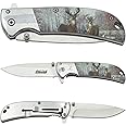 Battle Buddy Knives Outdoorsmen Pocket Knife - Hunting Accessories For Men - Cool Folding Knife With Pocket Clip - 420 Stainless Steel Blade - Unique Designs for Outdoorsmen & Collectors