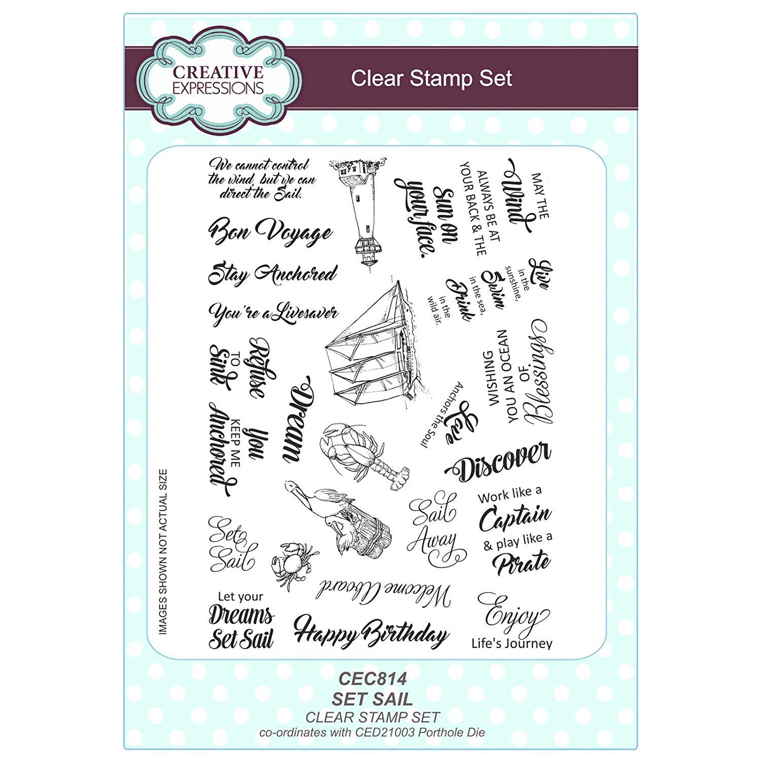 Set Sail A5 Clear Stamp Set