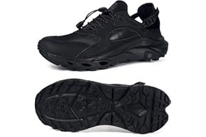 Sisttke Mens Amphibious Water Shoes Outdoor Hiking Sandals Quick Dry Swim Beach Aqua Shoes Closed Toe Non-Slip for River Fish