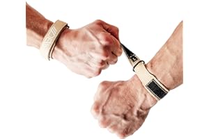 WARM BODY COLD MIND Leather Wrist Wraps for Weightlifting, Powerlifting, Gym – Heavy Duty Wrist Straps for Strength Training, for Men & Women