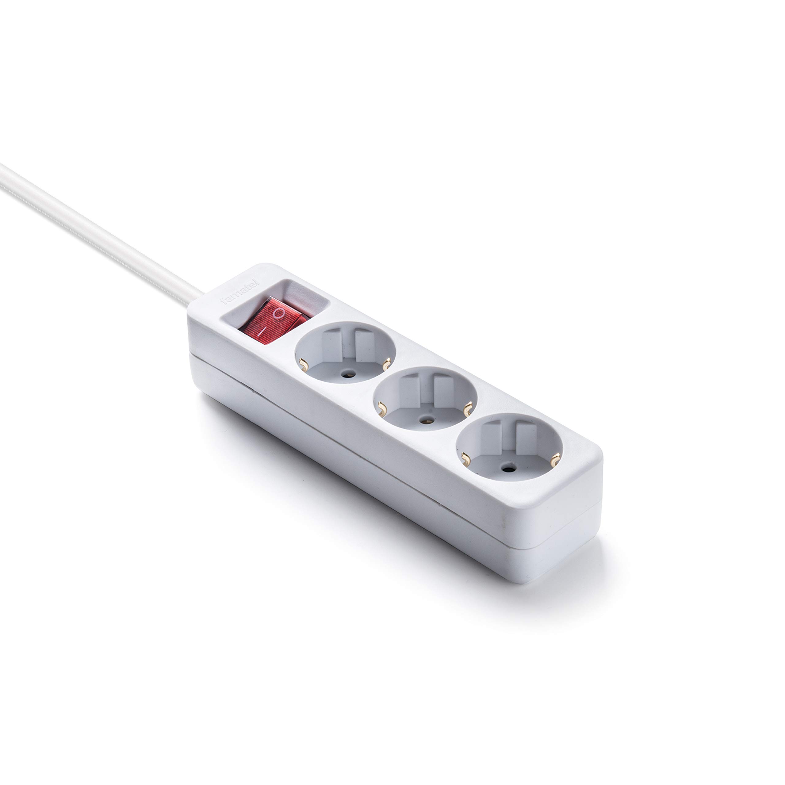 Famatel 9/803 Ecosockets 3 Sockets, Grey