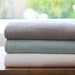 Levtex Home - Cross Stitch Light Grey Quilt Set