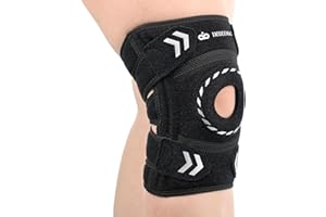 Knee Support Brace for Women Men, Adjustable Compression Knee Brace with Stabilizers and Open Patella Pad - Arthritis Pain, I
