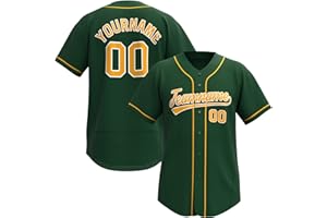 Custom Baseball Jersey Stitched/Printed Personanlized Button Down Shirts Sports Uniform for Men Women Youth