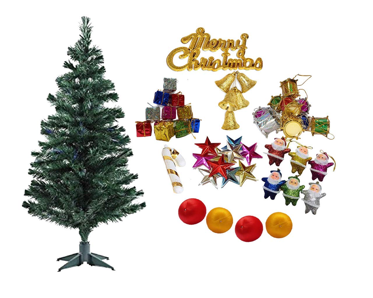 Buy Christmas Xmas Tree With 50 Decoration Ornaments 3 Feet For Home Decoration X Mas Tree For Christmas Decor With Props Home Office Living Room Decor Christmas Decoration Christmas Gifts Tree With
