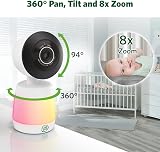 LeapFrog 7in Smart Wi-Fi Baby Monitor 1080p FHD 720p LCD Pan-Tilt-Zoom view 2