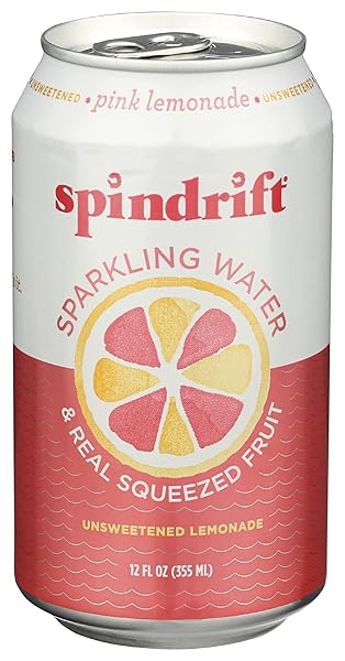 SPINDRIFT PINK LEMONDADE SPARKLING WATER CAN 12 OUNCE...
