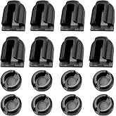 Clamp Pads Replacement, Compatible with Jorgensen 7437 Clamp Pads 8 Sets | Compatible with Pony Jorgensen Bar Clamp Protective Pads, Black Clamp Pad Covers for Woodworking Replacement Parts