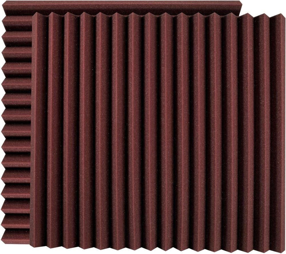 Ultimate Acoustics 24" Acoustic Panel - Wedge, Burgundy (UA-WPW-24)