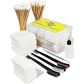 Funryer 505PCS Gun Cleaning Kits, 200PCS 6" Gun Cleaning Swabs and 150PCS 3x3 Gun Cleaning Patches + 150PCS 3x1.5“ Gun Cleaning Patches Lint Free with Gun Cleaning Brushes in Storage Case