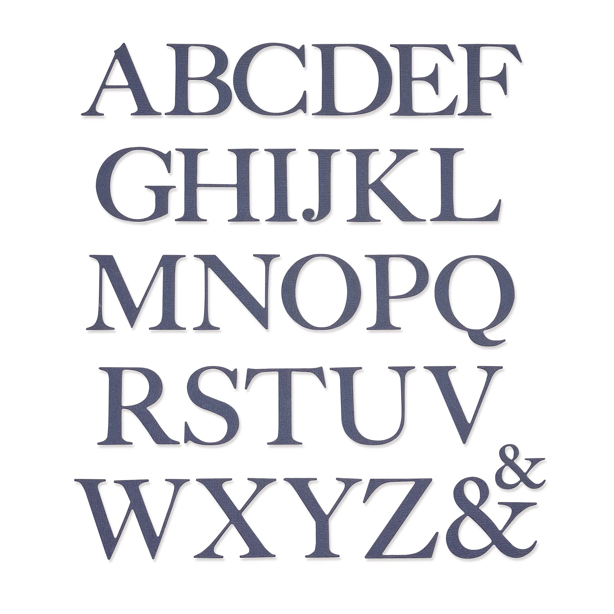 Sizzix Sizzix Thinlits Dies Serif Alphabet by Lisa Jones, 665282