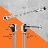 VonHaus Torque Wrench 1/2 Drive 30-210Nm 470mm Long Reach Case view 2