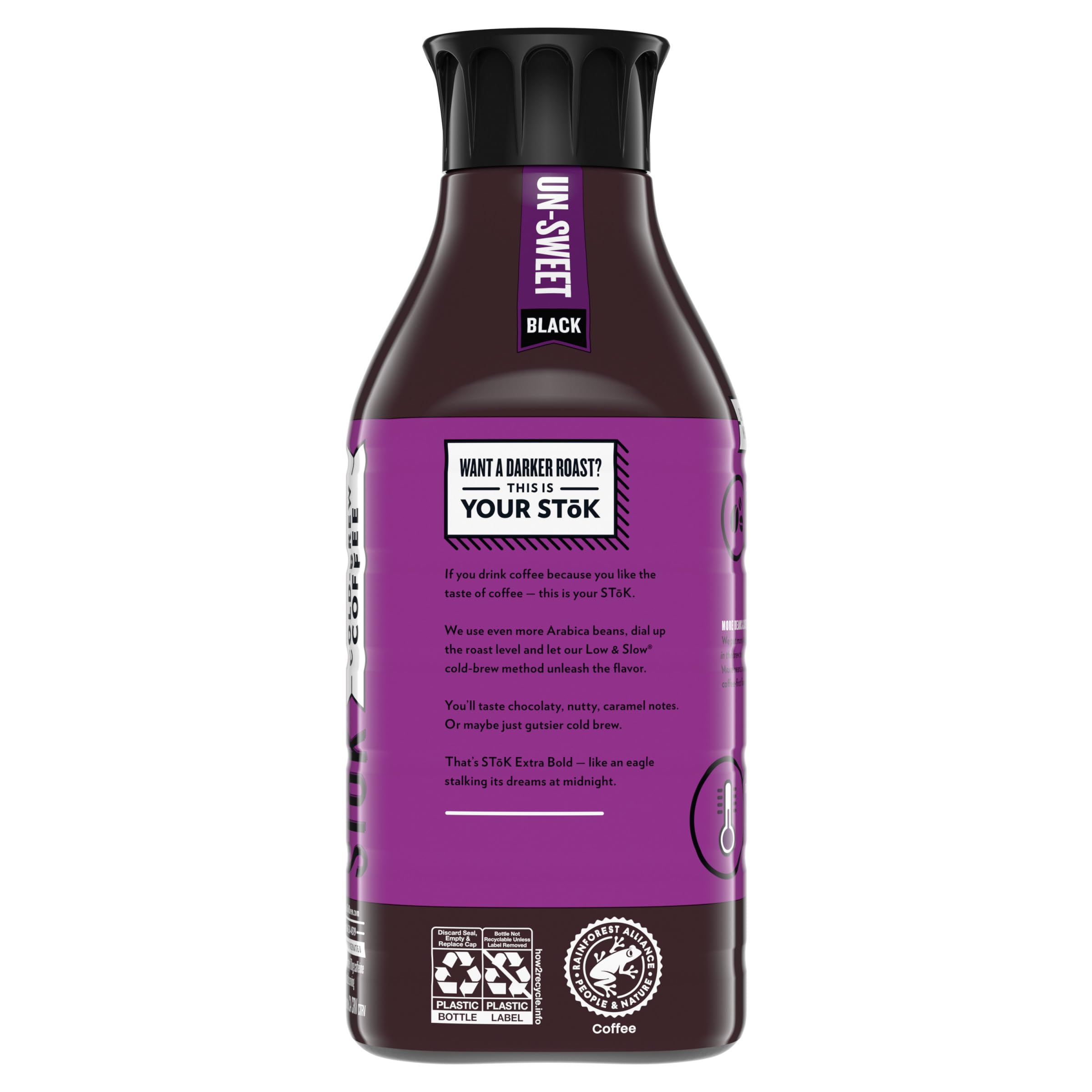 SToK Cold Brew Coffee, Extra Bold Unsweetened, 48 Oz. Bottle