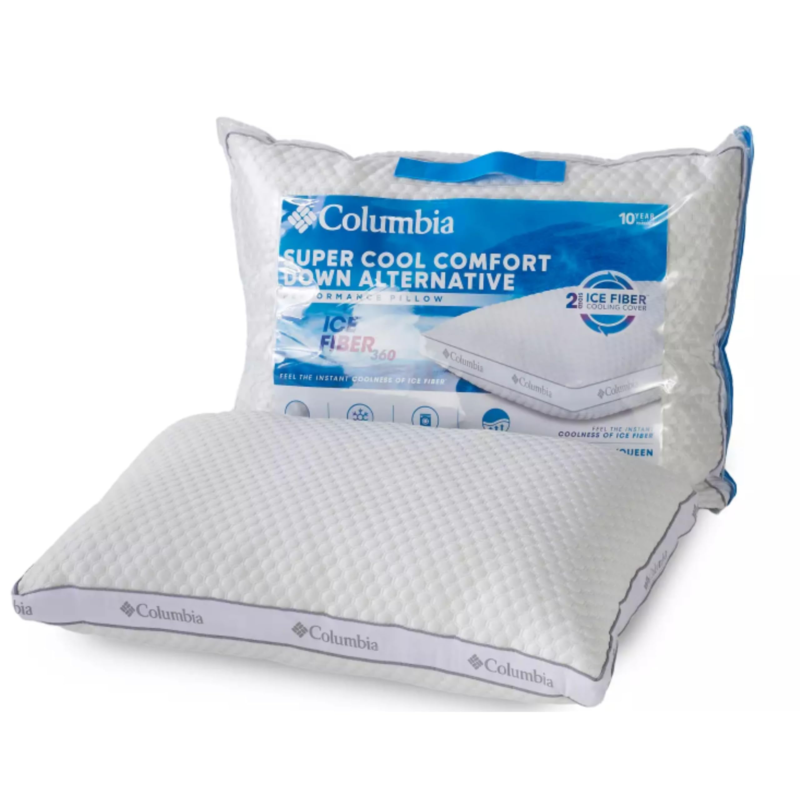 Photo 1 of *Item Is Dirty*
Columbia Comfort Ice Fiber Side Sleeper Down Alternative Bed Pillow with Polyester Fiberfill, Supportive Cooling Double Sided Breathable Cover (Side Sleeper, King (Pack of 1))