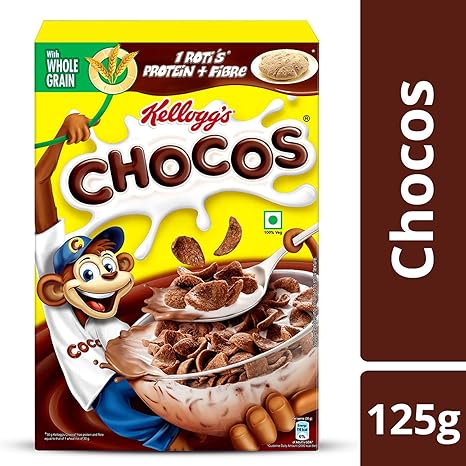 Kelloggs Chocos Chocolate Flavour, 125g